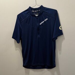 Georgia Tech Navy Blue quarter zip Men's Shirt